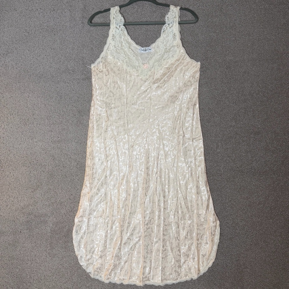 Christian Dior Vintage Robe and Slip Set Women’s Large